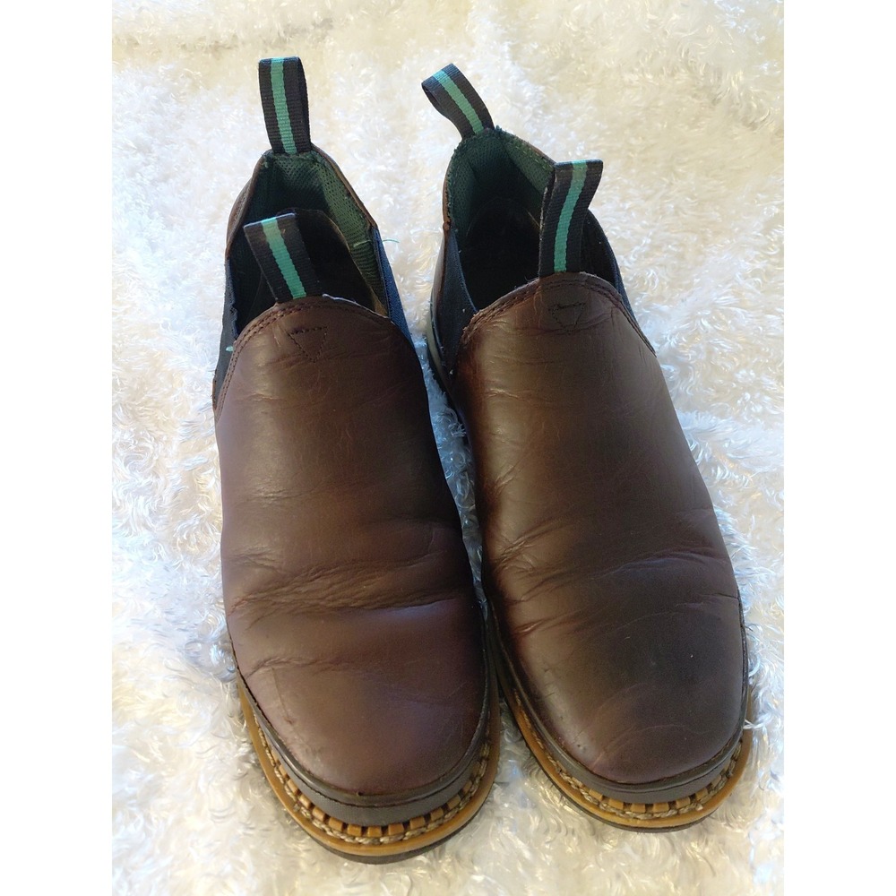Mens Georgia Giant Wedge Romeo Work Brown Shoe Size 11W Oil N Slip Resistant